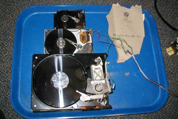 Hard drive speakers