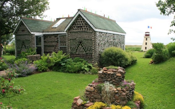 House beer bottles