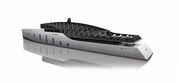 Hybrid concept superyacht
