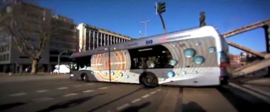 hydrogen powered bus