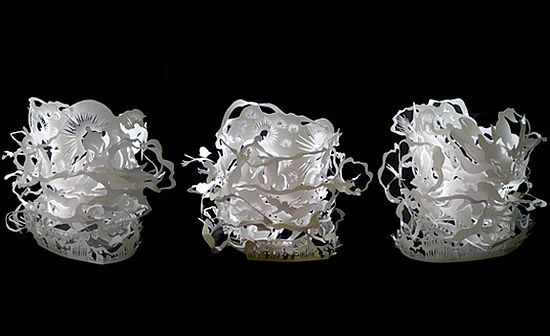 How an Artist Recycles Paper Into Papier-Mâché Lampshades