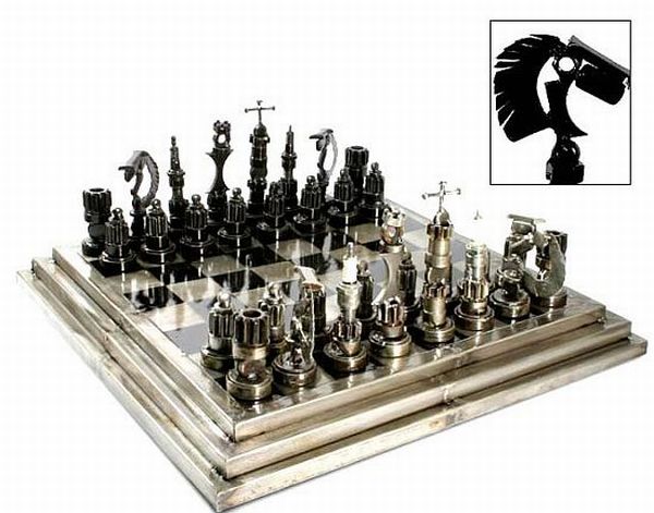 Boxing Themed 3D Printed Recycled Material Chess Board in 