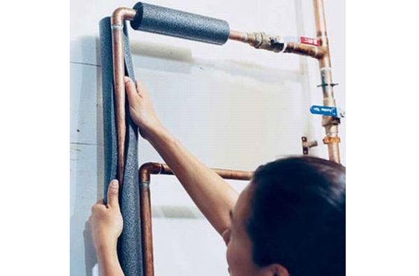 Insulate hot-water pipes