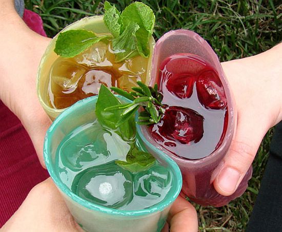 jell o glasses made from agar agar 1