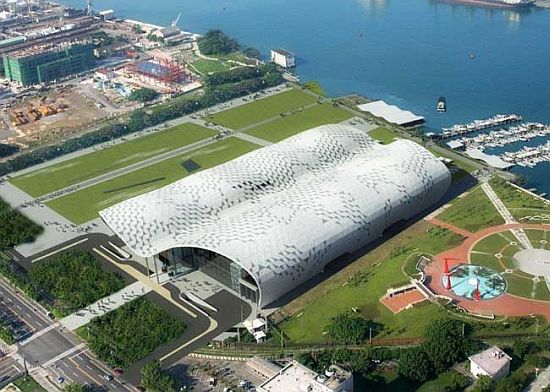 kaohsiung exhibition and convention centre by cox 