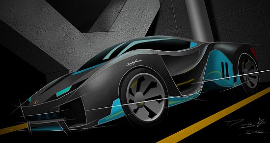 lamborghini rompighiaccio all electric concept car