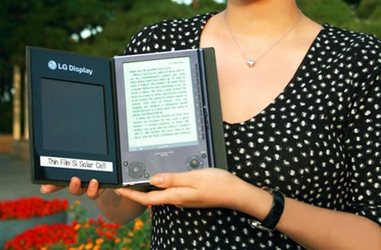 lg solar powered e book reader 1