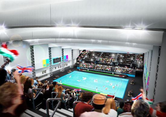londons temporary water polo arena 3