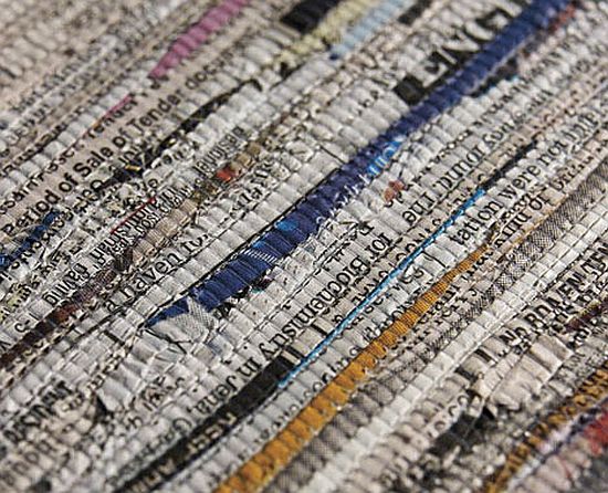 lori weitzners newspaper wallcovering 3