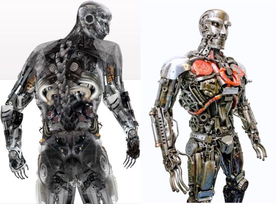 sculpture recycled sculptures robot trash motorcycle roboman amazing steel metal materials installation aka presented robots parts junk human recycle giant