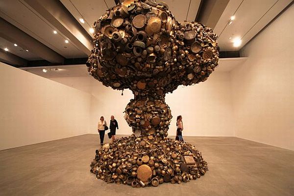 Mushroom cloud sculpture