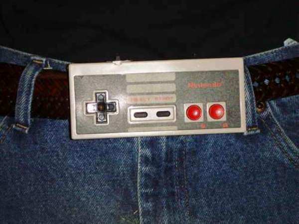 NES belt buckle