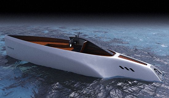novague solar powered electric yacht concept 1