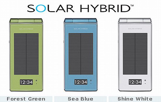 ntt docomo solar hybrid phone