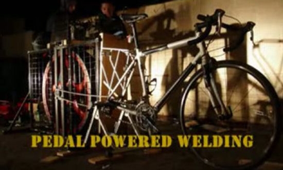 pedal powered welding