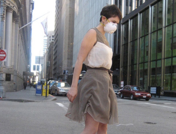 Pollution sensitive dress
