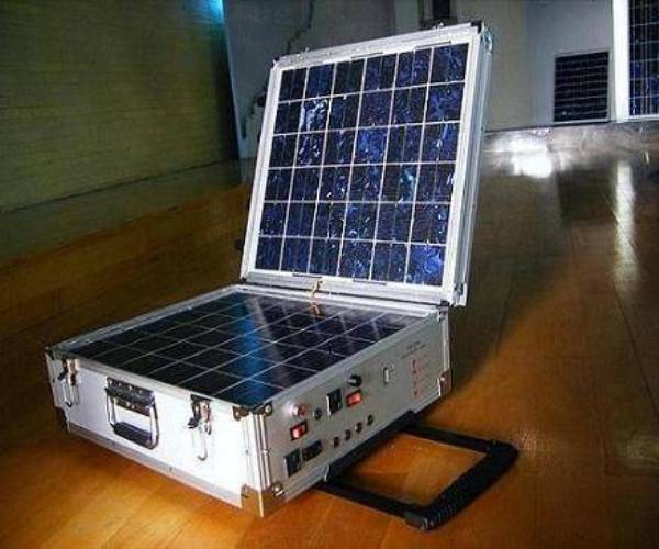 Portable solar power plant