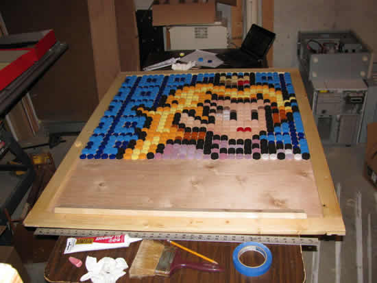 princess peach from discarded bottle caps 5