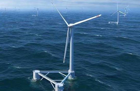 principle power windfloat floating platform for of