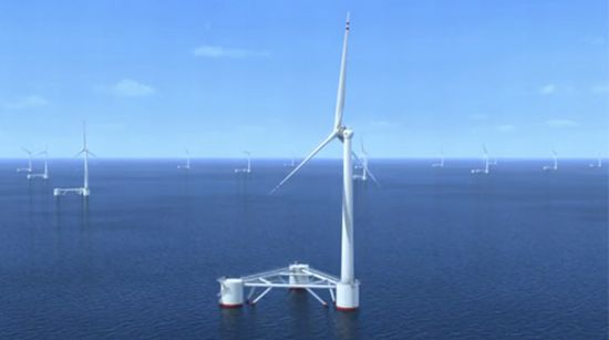 principle power windfloat floating platform for of