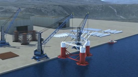 principle power windfloat floating platform for of