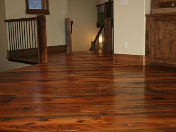 Reclaimed wooden flooring