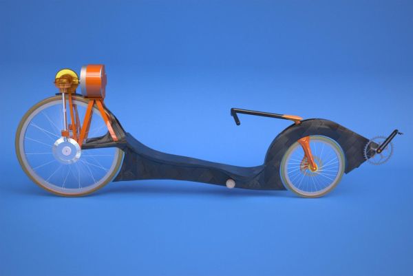 Recumbent with a flywheel storage