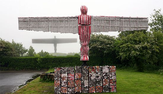 recycled coke cans sculptures
