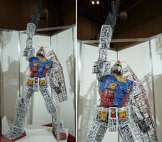 recycled gundam from plastic leftovers 1
