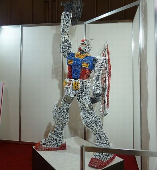 recycled gundam from plastic leftovers 5