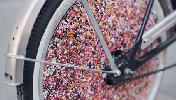 Recycled Bicycles Turn Pretty
