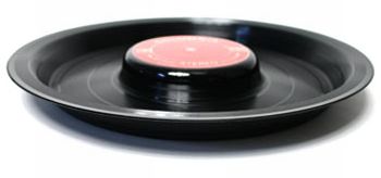 recycled classic vinyl lp snack bowls