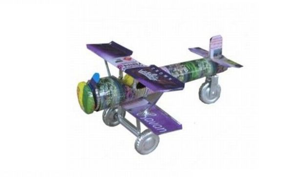 Recycled Craft- Tin Can Aeroplane