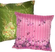 recycled vintage scarves cushions