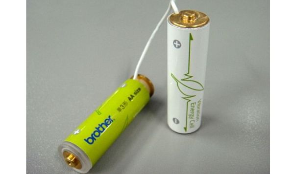 Self-Charging Batteries Powered by Vibration