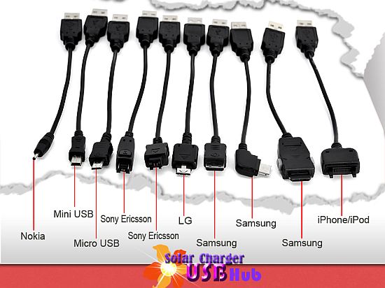 solar charger usb hub from china vasion 6