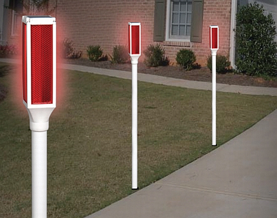 6-Pc Solar Driveway Markers: Lights For Snow Road & Finland