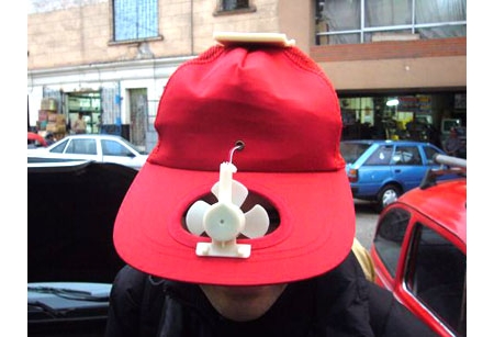 solar fan cap