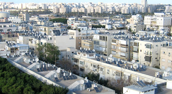 solar hot water heater rooftops israel2 UMvkj 5784