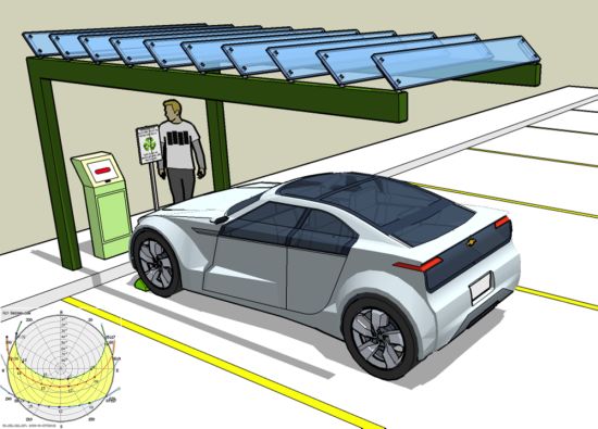 solar plug in car station 1