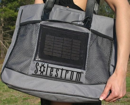 solar powered beach bag