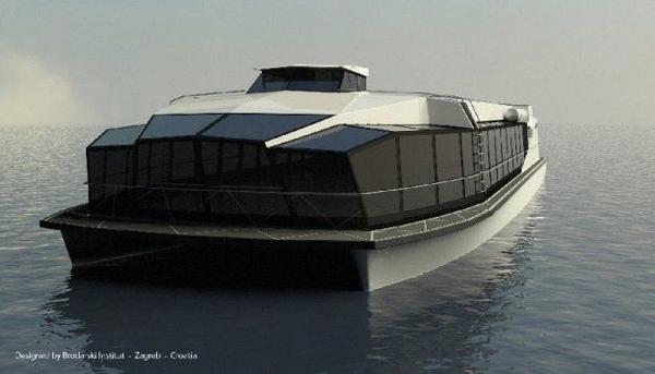solar powered catamaran for london olympics