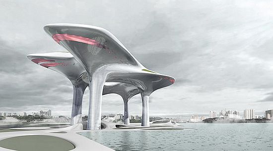 solar powered floating museum for xiamen china by 