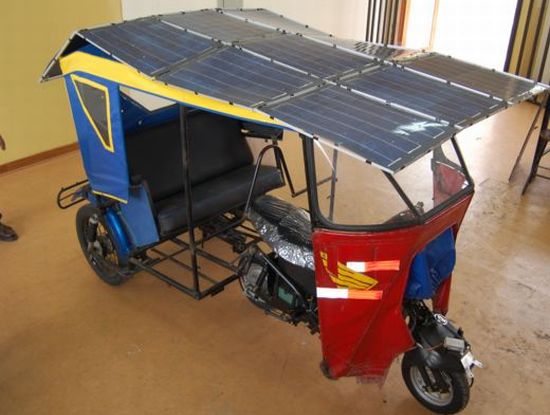 solar powered mototaxi for peru designed by pacher