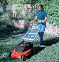 solar powered mulching mower