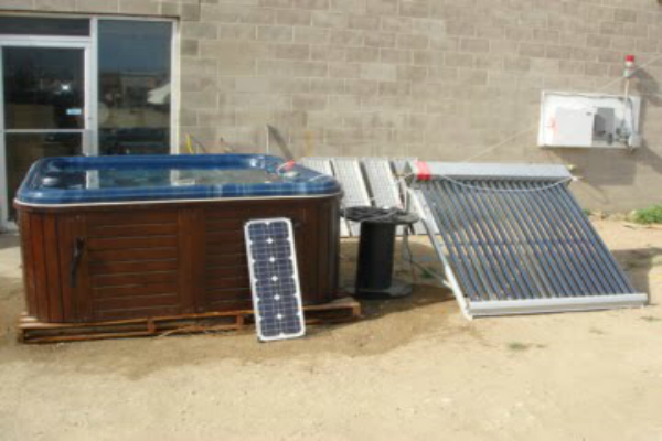 Solar hot tub