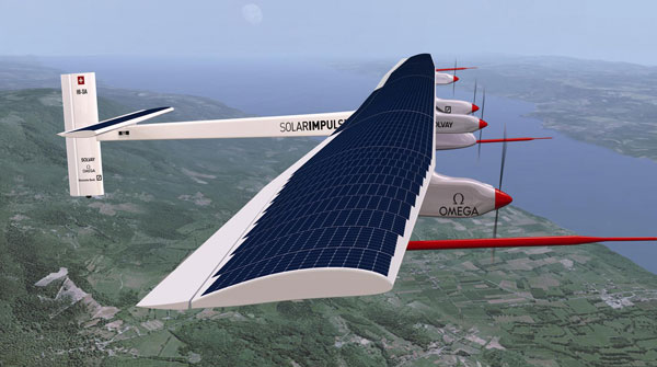 Solar powered airplane