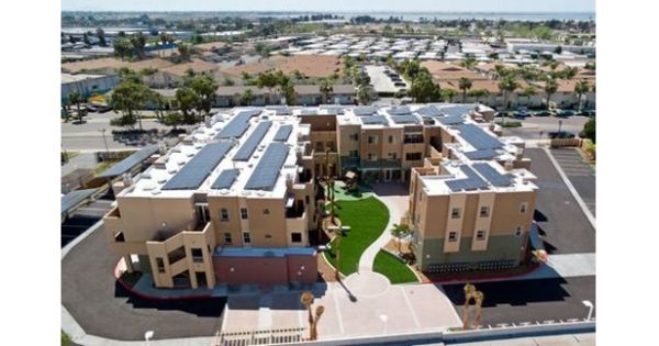 Solar powered apartment complex