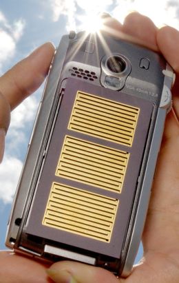 solar powered cell phone