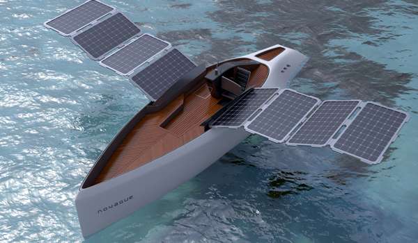 Solar-Powered Concept Boat by Novague Studio
